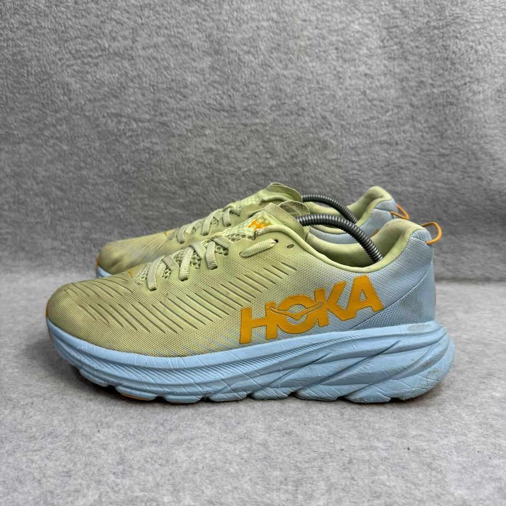 Hoka Rincon 3 Womens Shoes Size 9 Blue & Yellow Running Sneakers 1119396 BSSNG
